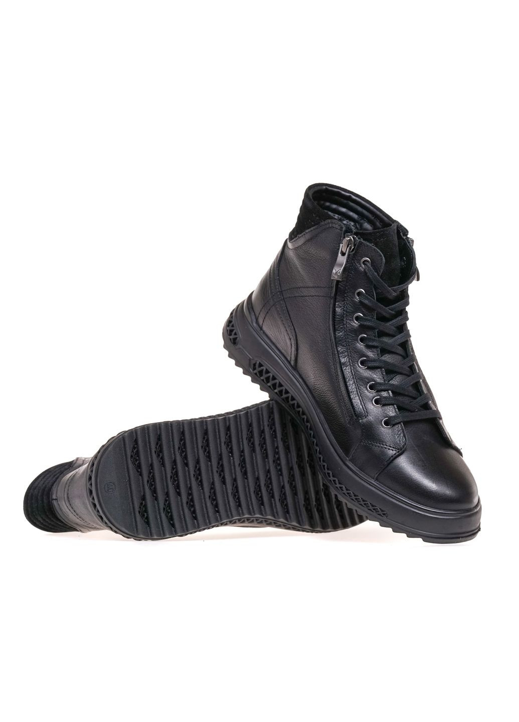 Черные зимние ботинки комфорт 9-16203-41/022 Caprice