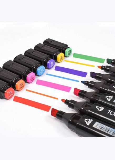 Двухсторонние маркеры для творчества рисования Touch 48 шт, Двухсторонние скетчмаркеры HQ-613 для рисования Aihao (351485818)