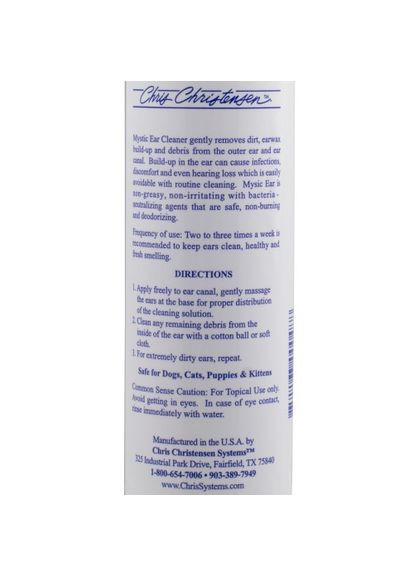 Лосьон Mystic Ear для собак и кошек по уходу за ушами 236 мл Chris Christensen (364750849)
