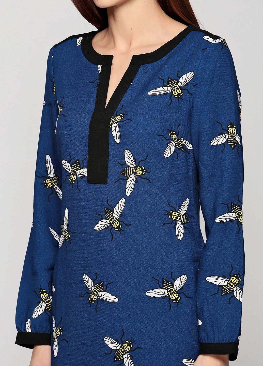 Синее повседневный платье черный Axel