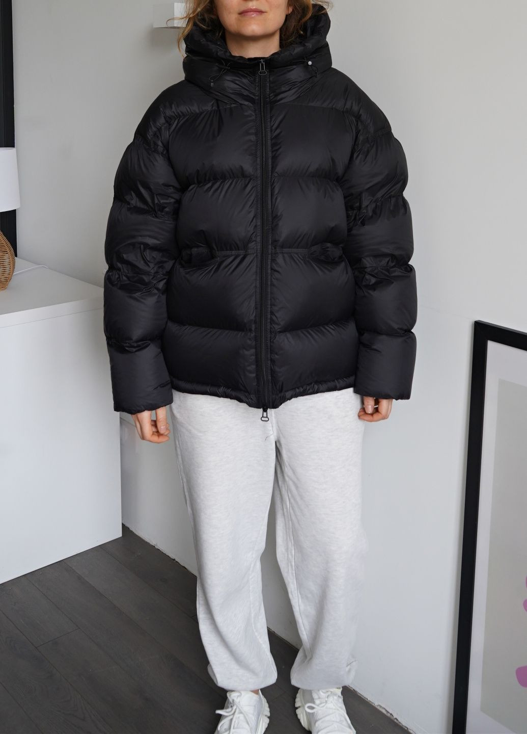 Черный Пуховик One