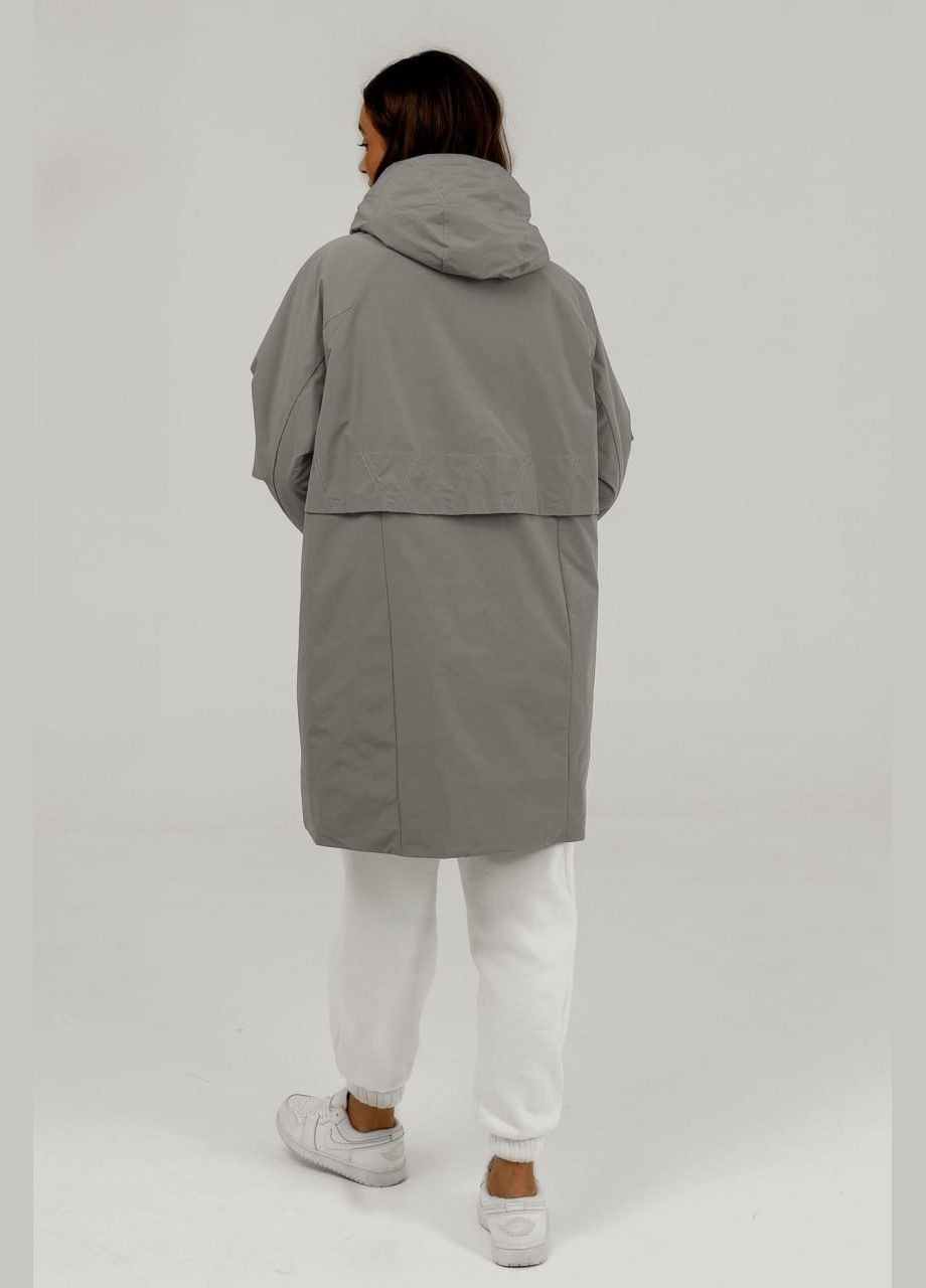 Сіра демісезонна куртка Lora