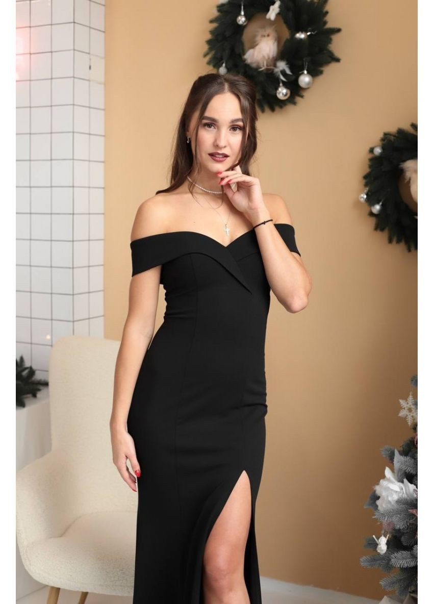 Чорна вечірня плаття WINN однотонна