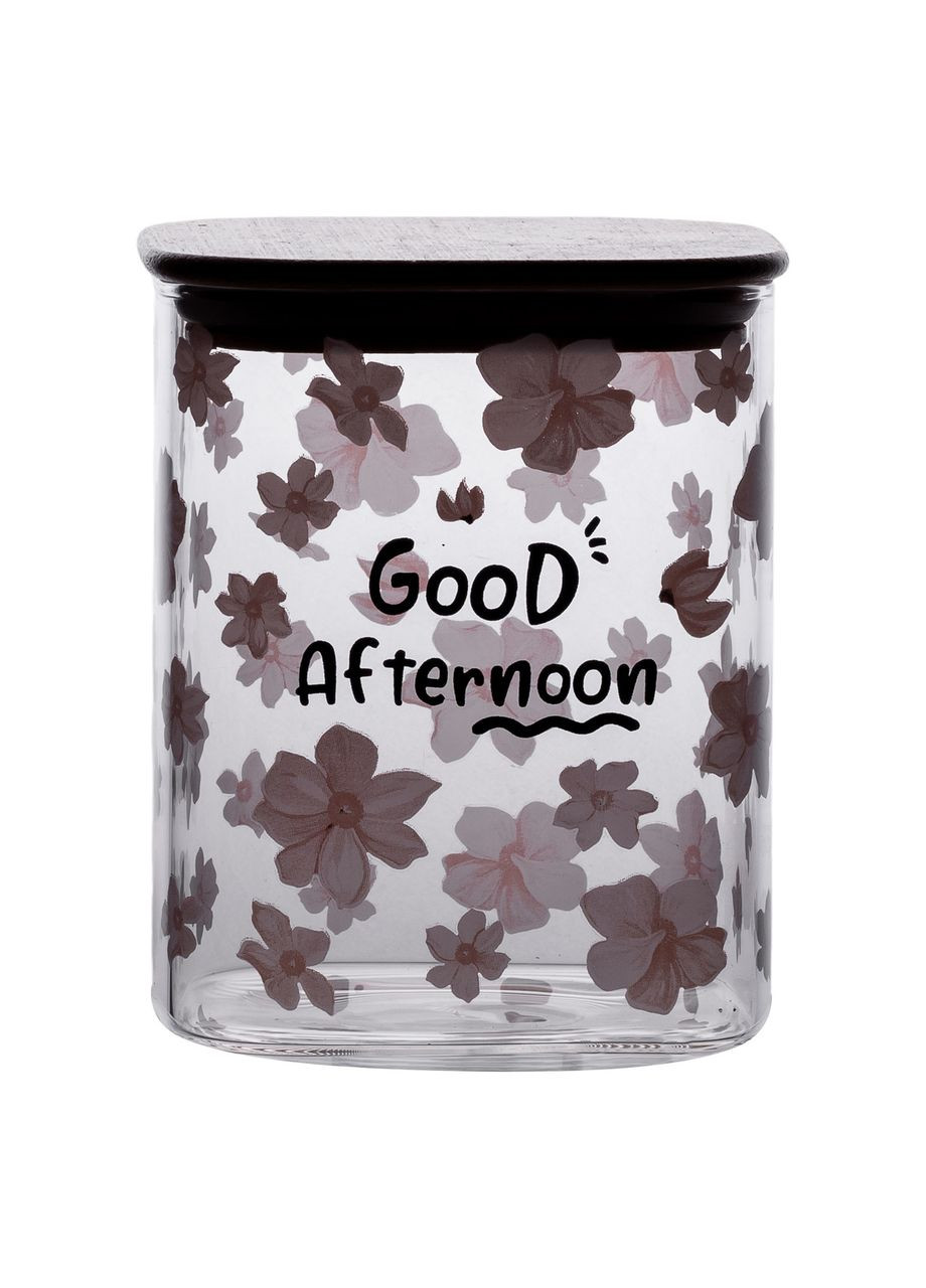 Банка для сыпучих продуктов с бамбуковой крышкой 900 мл емкость для сыпучих стекло HP-34-24 Yiwu (366969459)