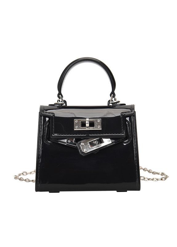 Дитяча маленька сумка 10448 крос-боді на ремінці чорна No Brand (314455160)