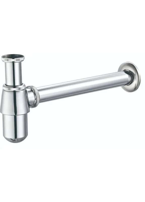 Сифон для раковини Siphon-01 чорний, латунний, 1 1/4", без випуску, під донний клапан, без ревізії Mixxus (398851049)