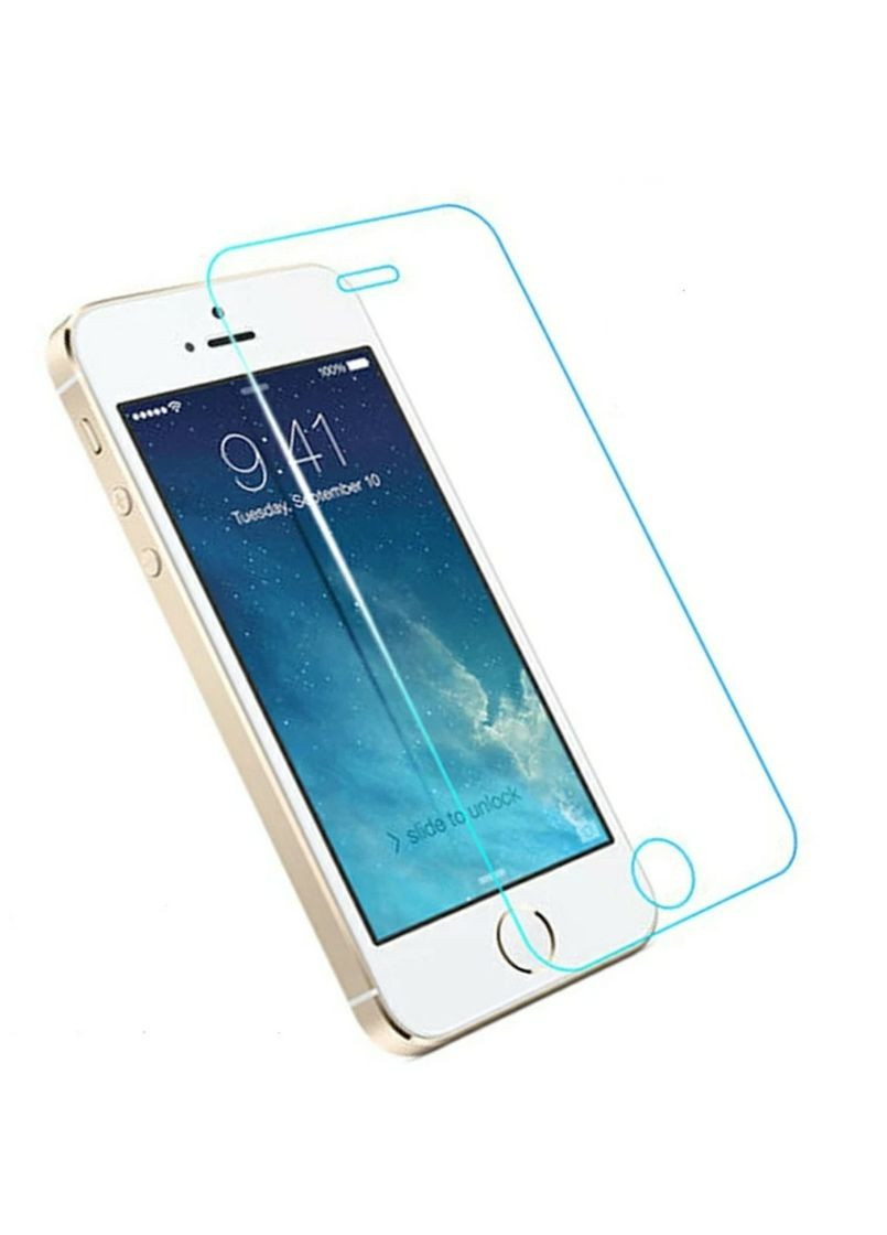 Закаленное защитное стекло на Iphone 5SE 100% покрытие Прозрачное X-level (329881543)