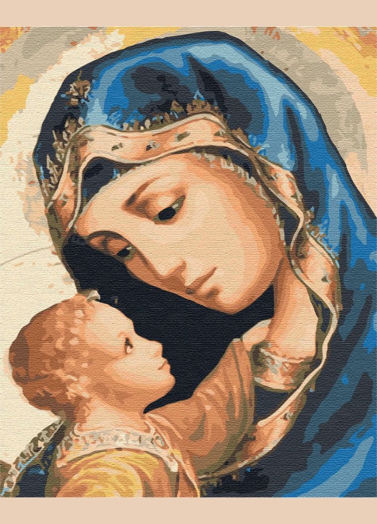 Картина за номерами Ікона Матір Божа Релігія 40х50см розпис по полотну BS25582 Brushme (308988609)