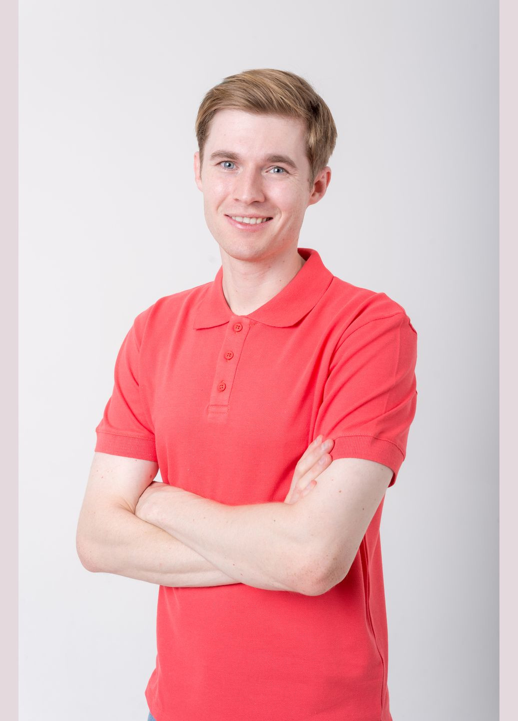 Коралова футболка поло чоловіча CLASSIC M(48) TvoePolo (316361898)