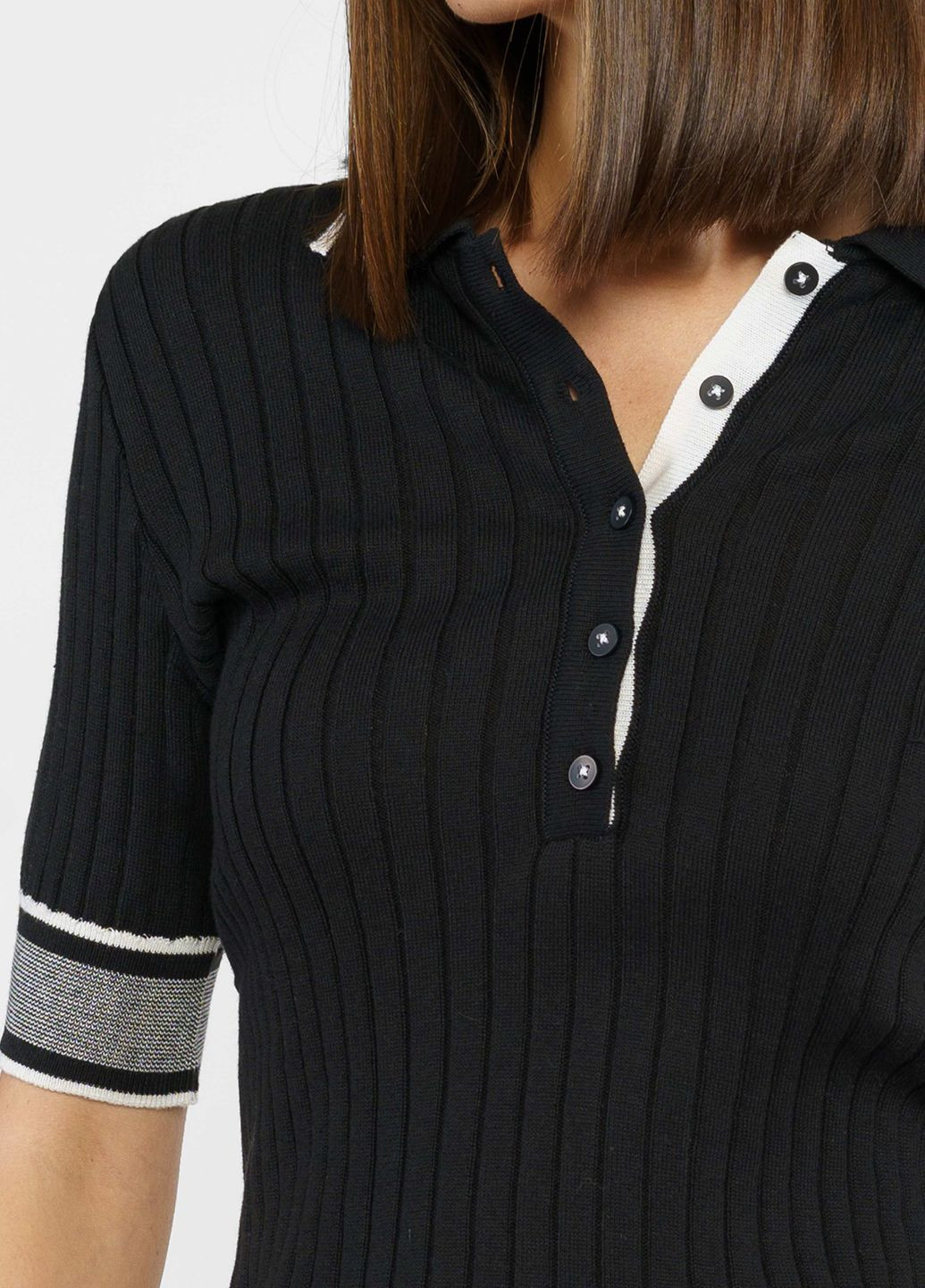 Поло жіноче чорне Arber Polo Knit SS WV WTR-114 (316256196)