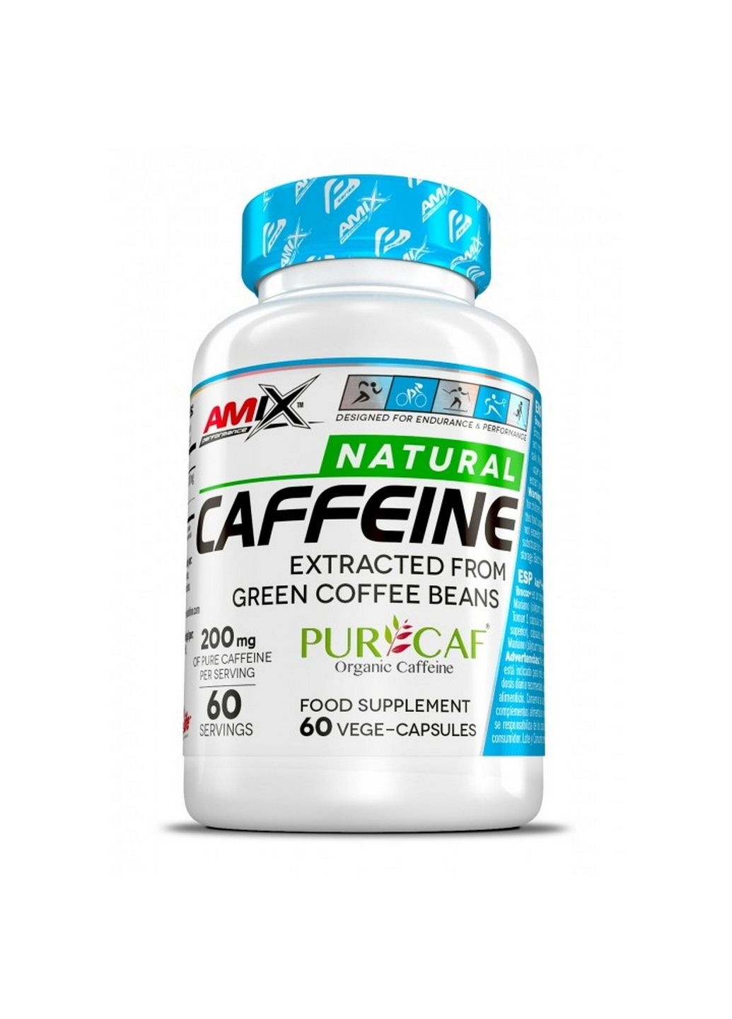 Предтренировочный комплекс Performance Natural Caffeine PurCaf, 60 вегакапсул Amix Nutrition (293338684)