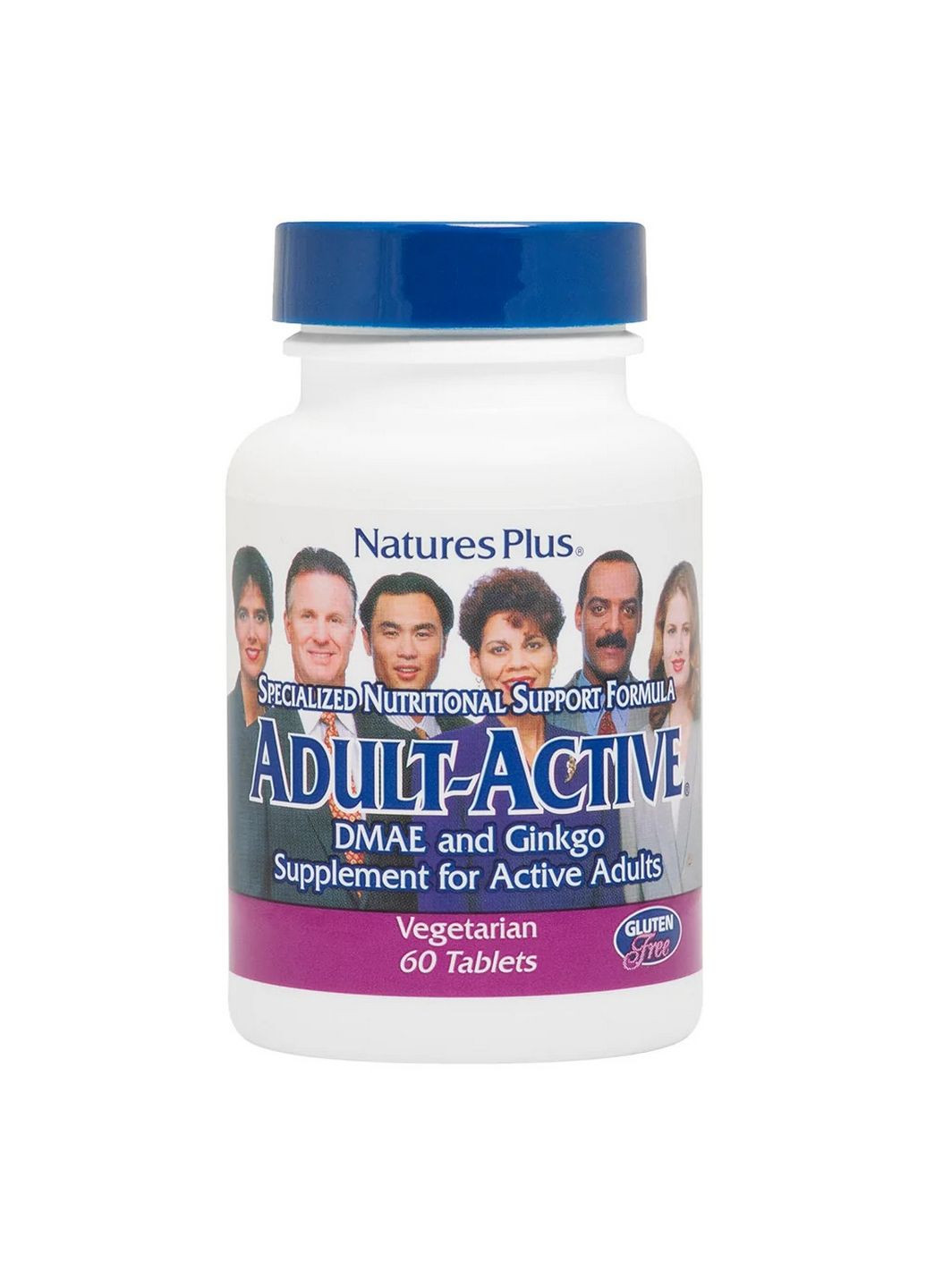 Натуральная добавка Adult-Active, 60 вегакапсул Natures Plus (293419936)