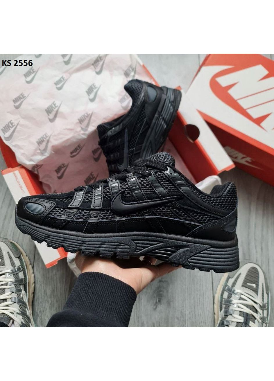 Черные демисезонные кроссовки мужские nike p-6000 total black найк п-6000 No Brand