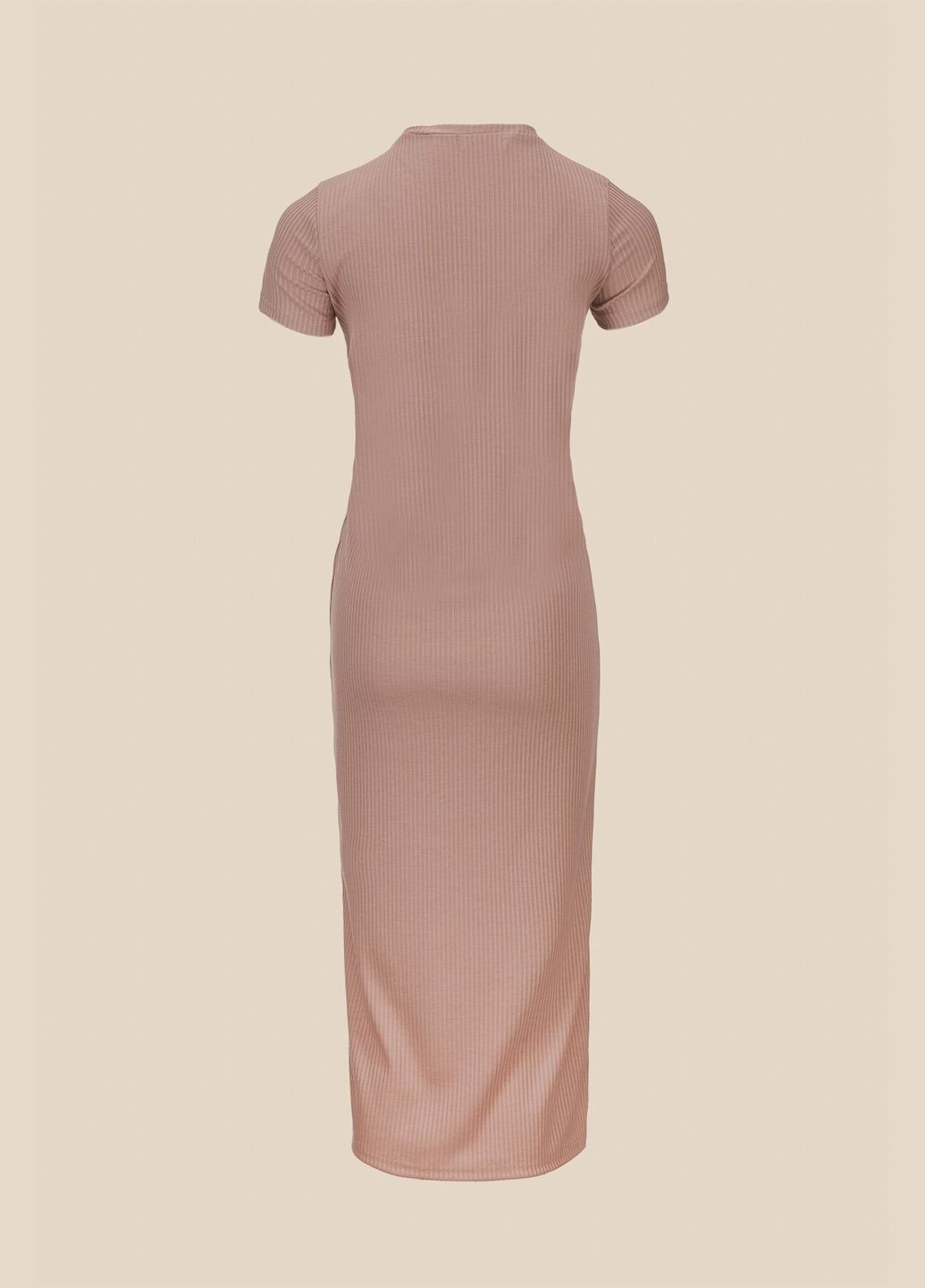 Коричневое повседневный платье однотонное женское wbc02371 shop (2000990639110) LAWA однотонное