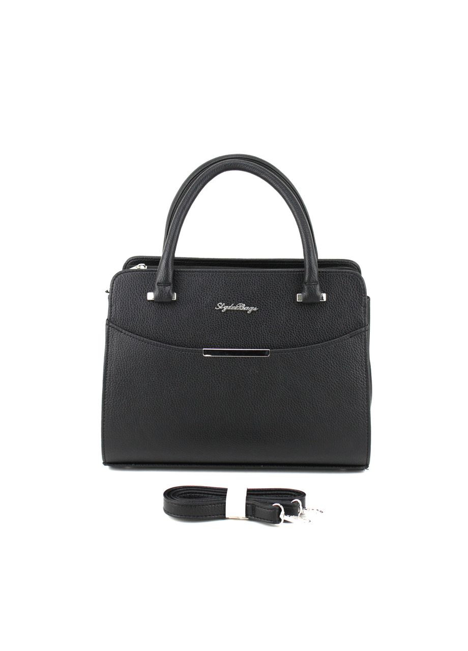 Классическая деловая сумка с жестким каркасом 795150-1 черная Voila (348418701)