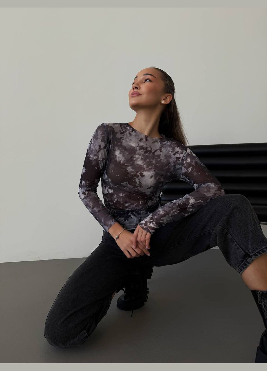 Женский лонгслив с сетки No Brand (307796026)