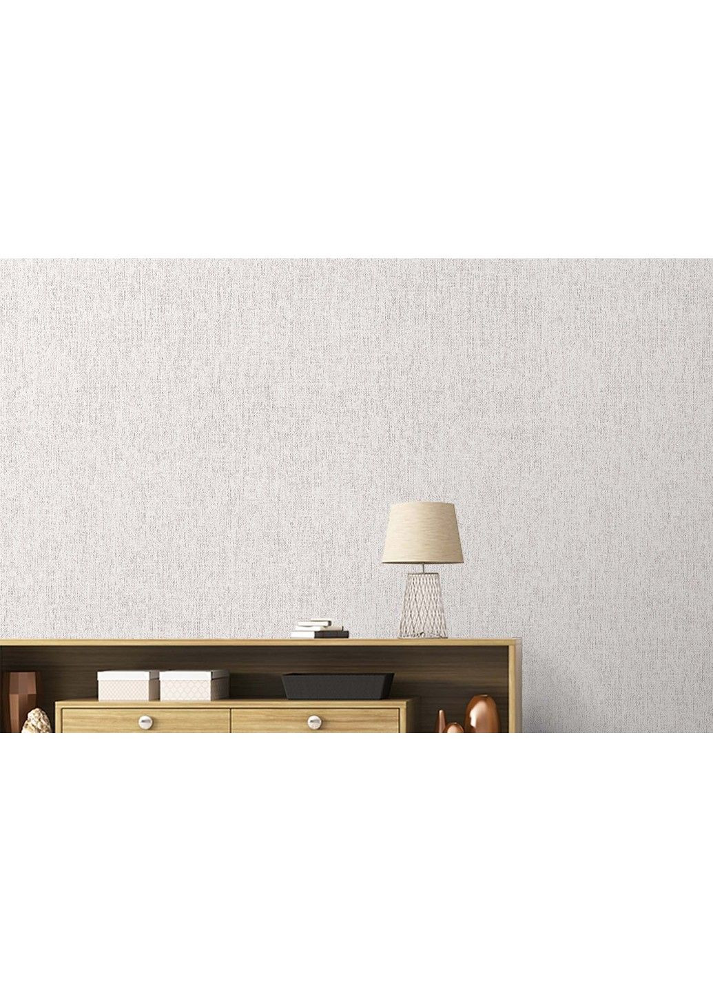 Флизелиновые обои винил горячего тиснения LS Vinil Джут СШТ 1-1555 бежевый (1,06х10,05м) Vinil Wallpaper Factory (316476582)