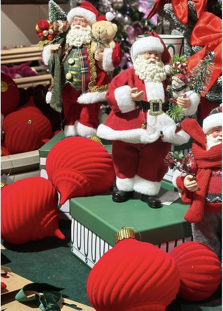 Елочное украшение крученой формы с флоковым напылением 15см, цвет - красный Home Decor (370297143)