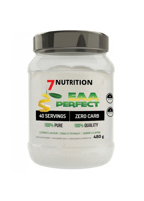 Амінокислотний комплекс EAA Perfect 480 g (Lemon) 7 Nutrition (285712276)