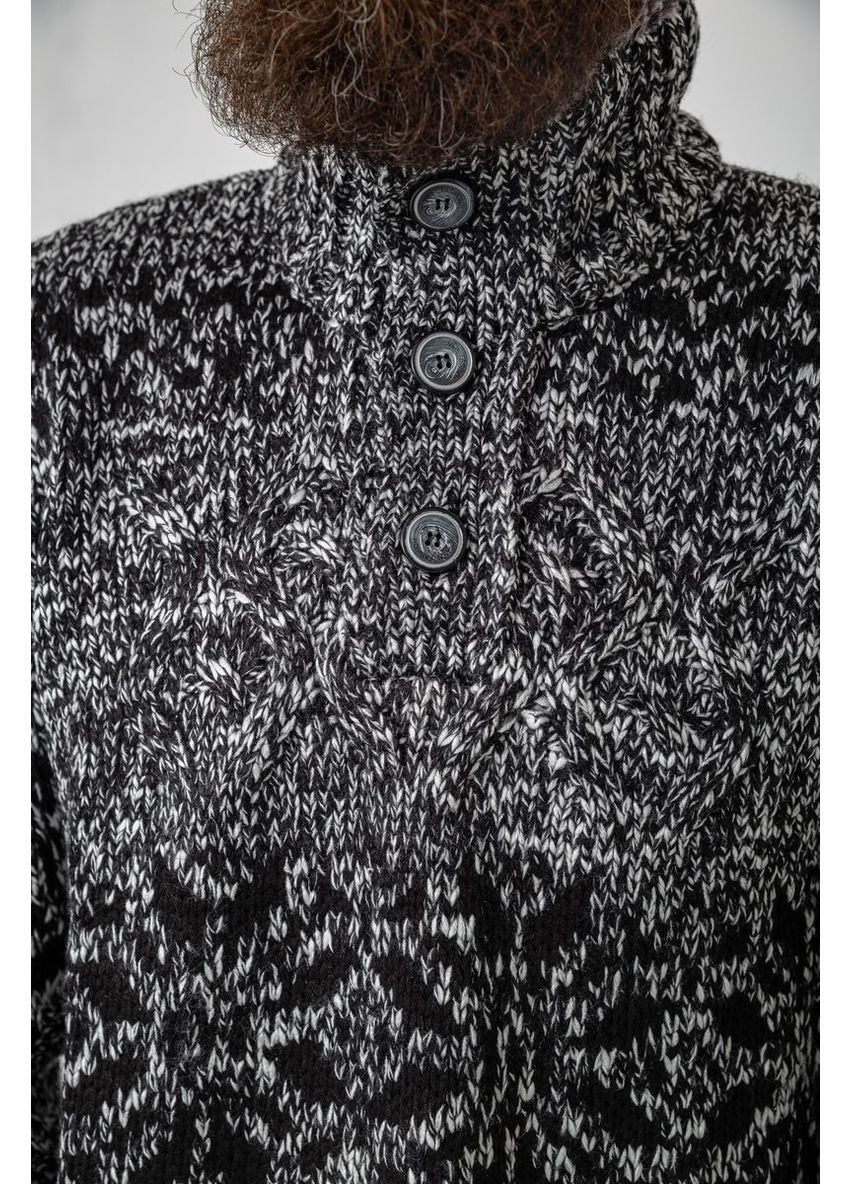 Черно-белый демисезонный свитер мужской,, 214r10321 Ager