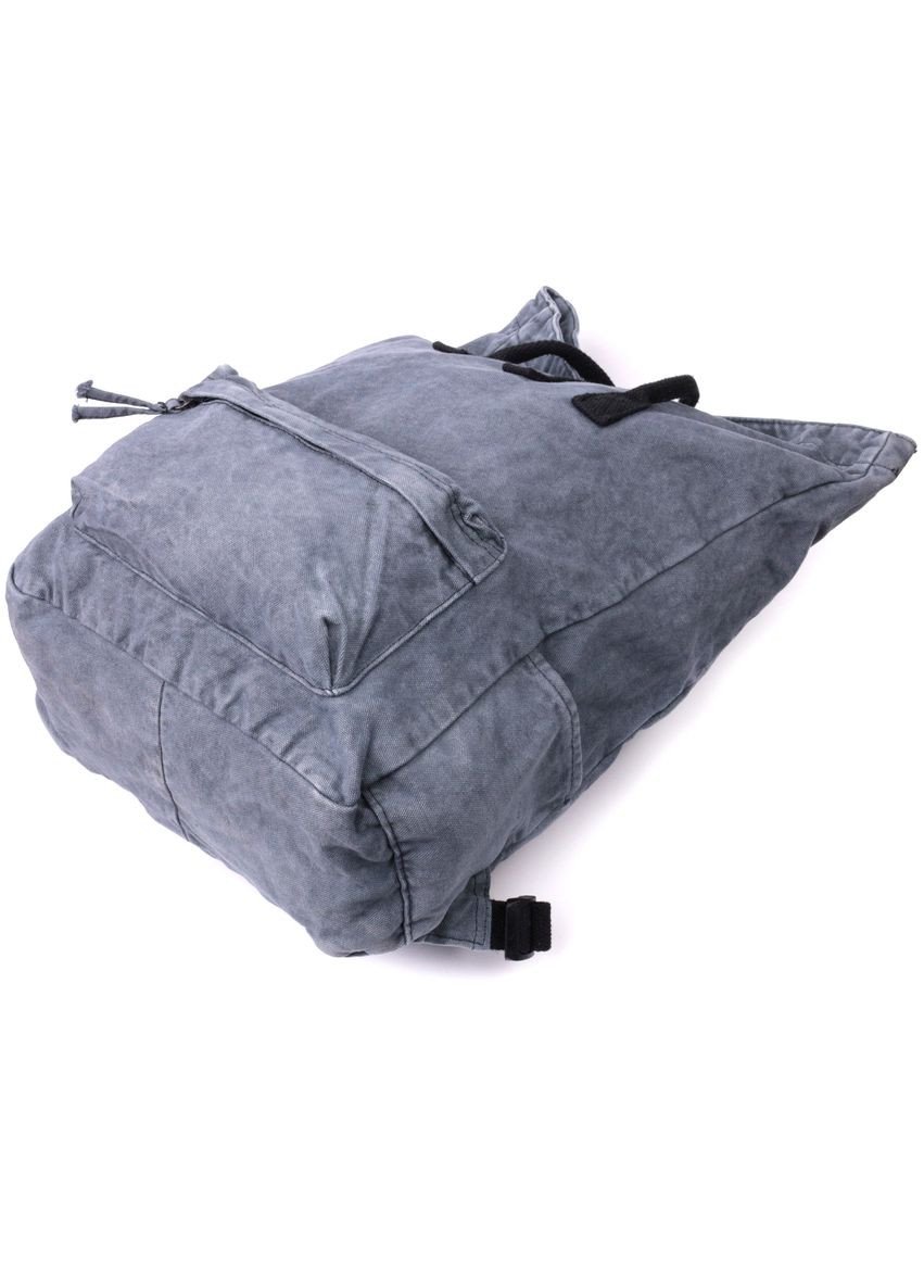 Модный городской рюкзак-мешок унисекс из плотного текстиля sale_15076 Серый Vintage (331913090)