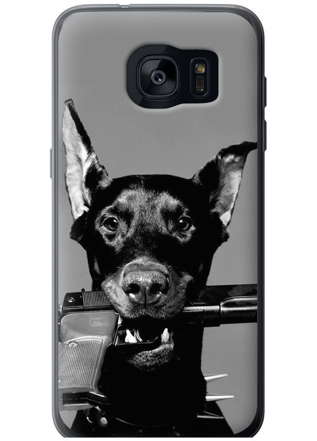 Силіконовий чохол 'Доберман' для Endorphone Samsung Galaxy S7 Edge G935F (282619424)