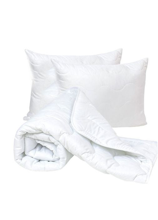 Набор одеяло всесезонное полуторное 150х215 см и две подушки 50х70 см No Brand (324829373)