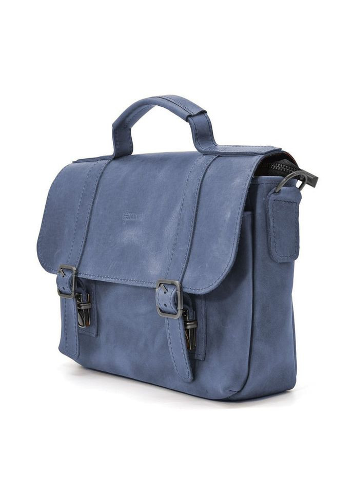 Мужская сумка портфель на плечо с ручкой RK-6008-3md синяя TARWA (312016212)