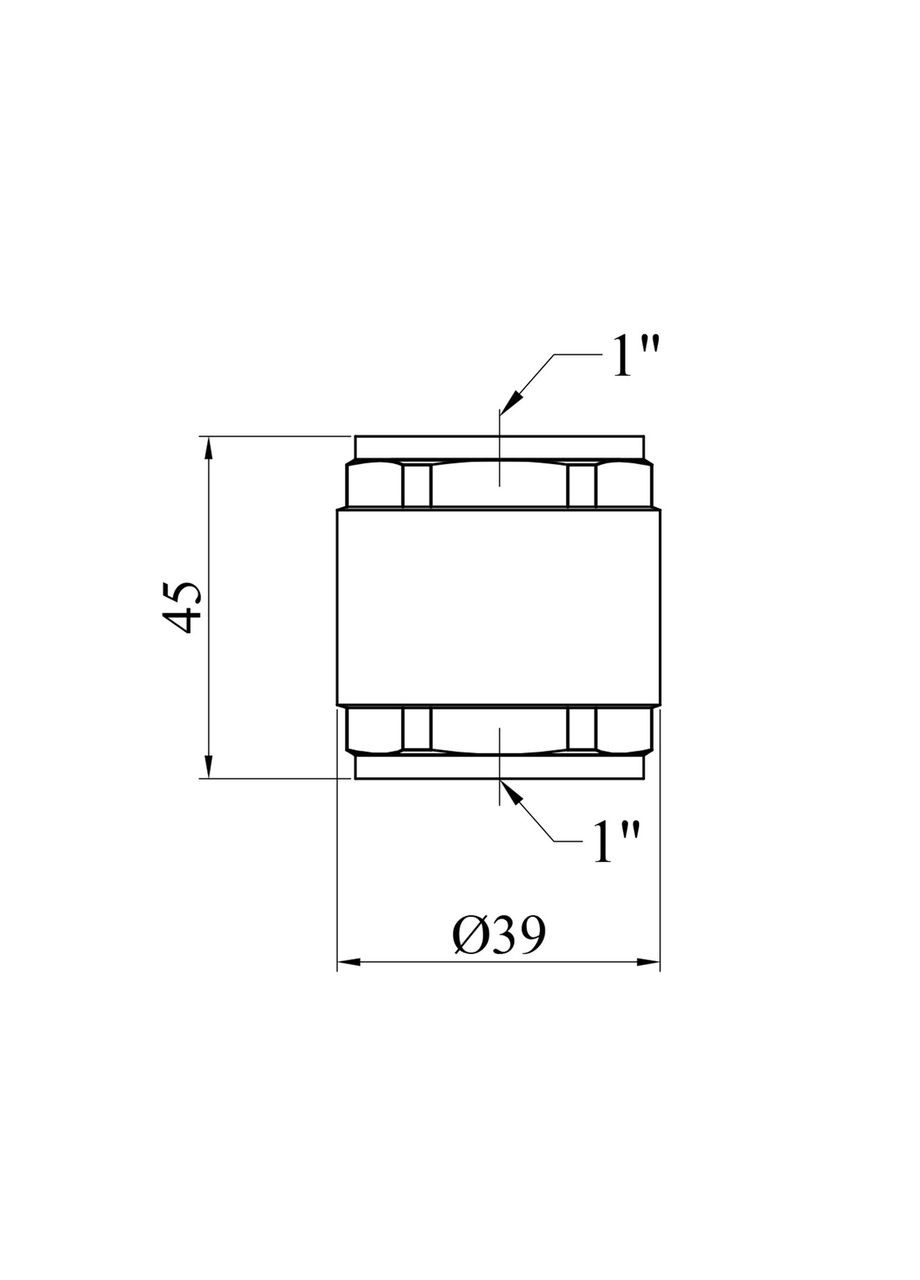 Обратный клапан (DN) 25 ВВ с латунным штоком STA (332959042)