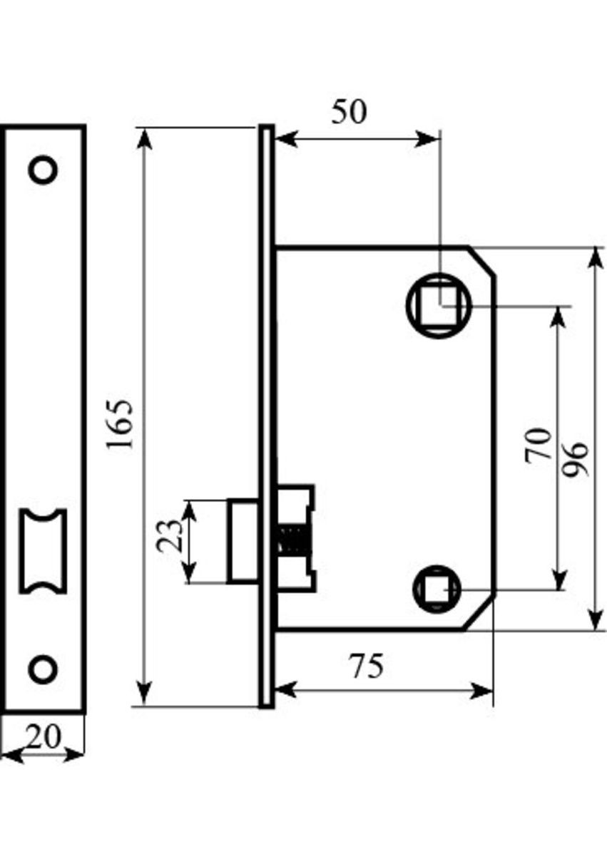 Механізм 257 SВ мат.латунь RDA (322520106)
