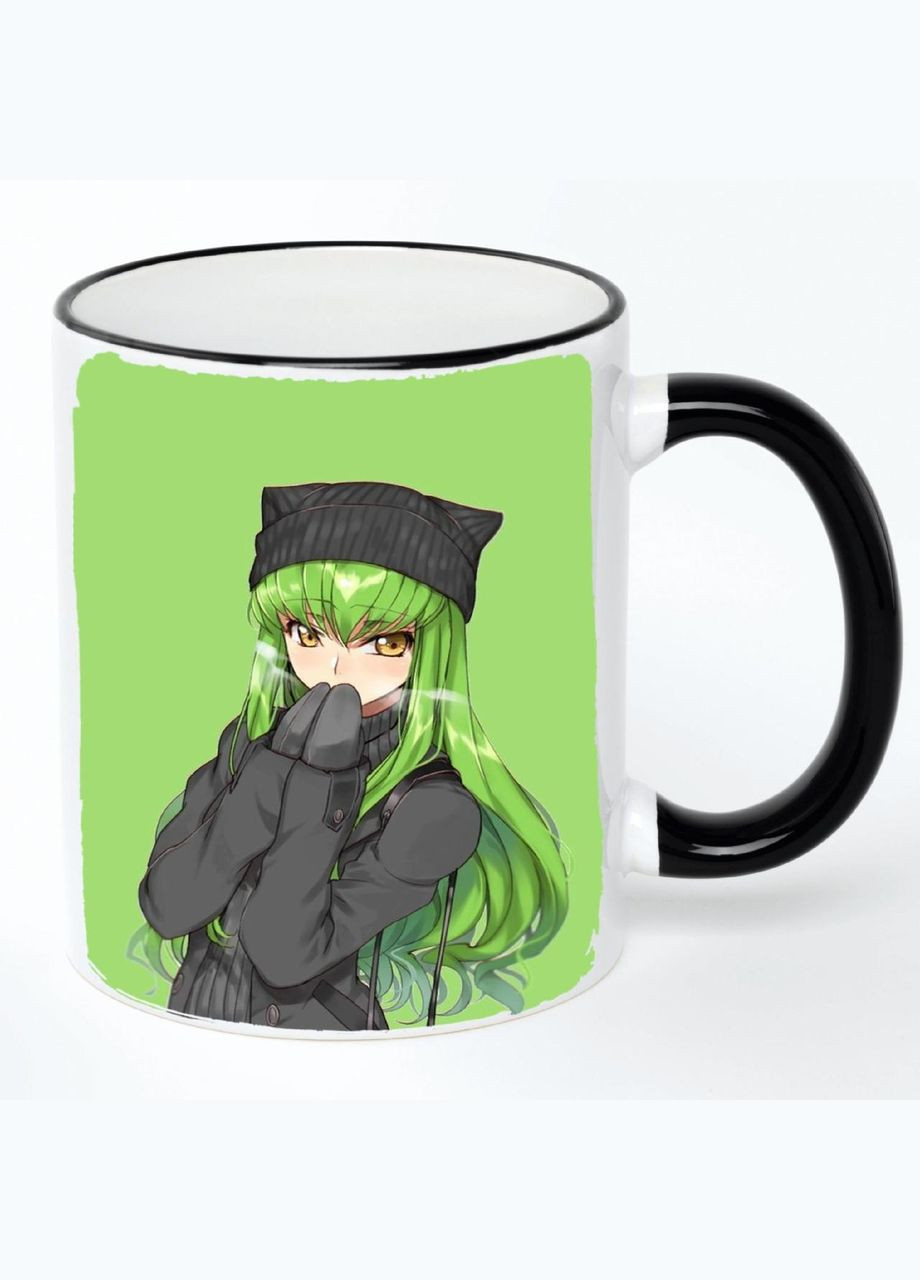 Чашка Код Гіасс Аніме #010 (кухоль, кружка) Біла з чорною ручкою 330 мл No Brand (322715378)