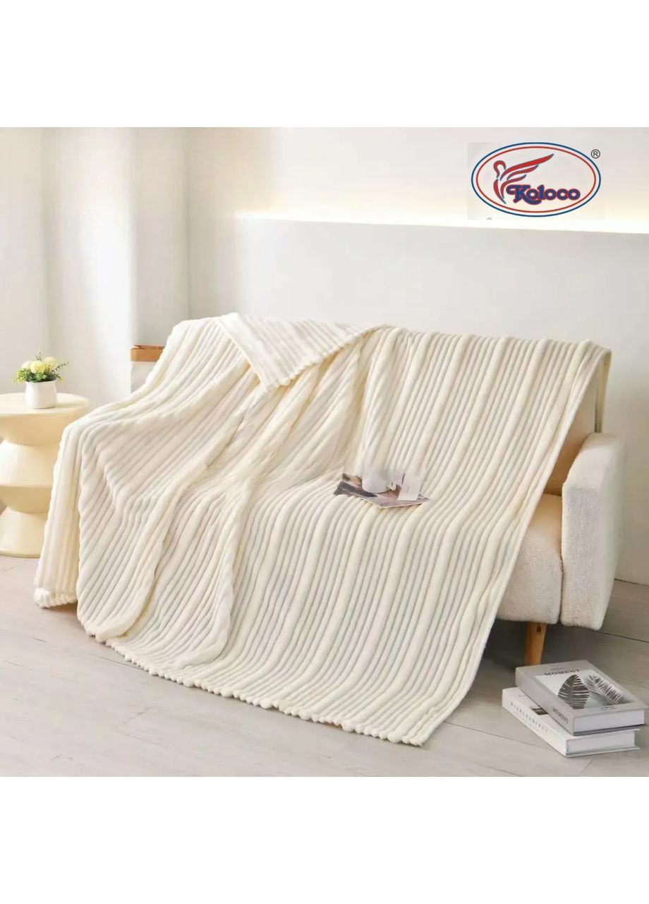 Плед теплый двуспальный 200х220 микрофибра (1-102-40) Koloco (368402378)