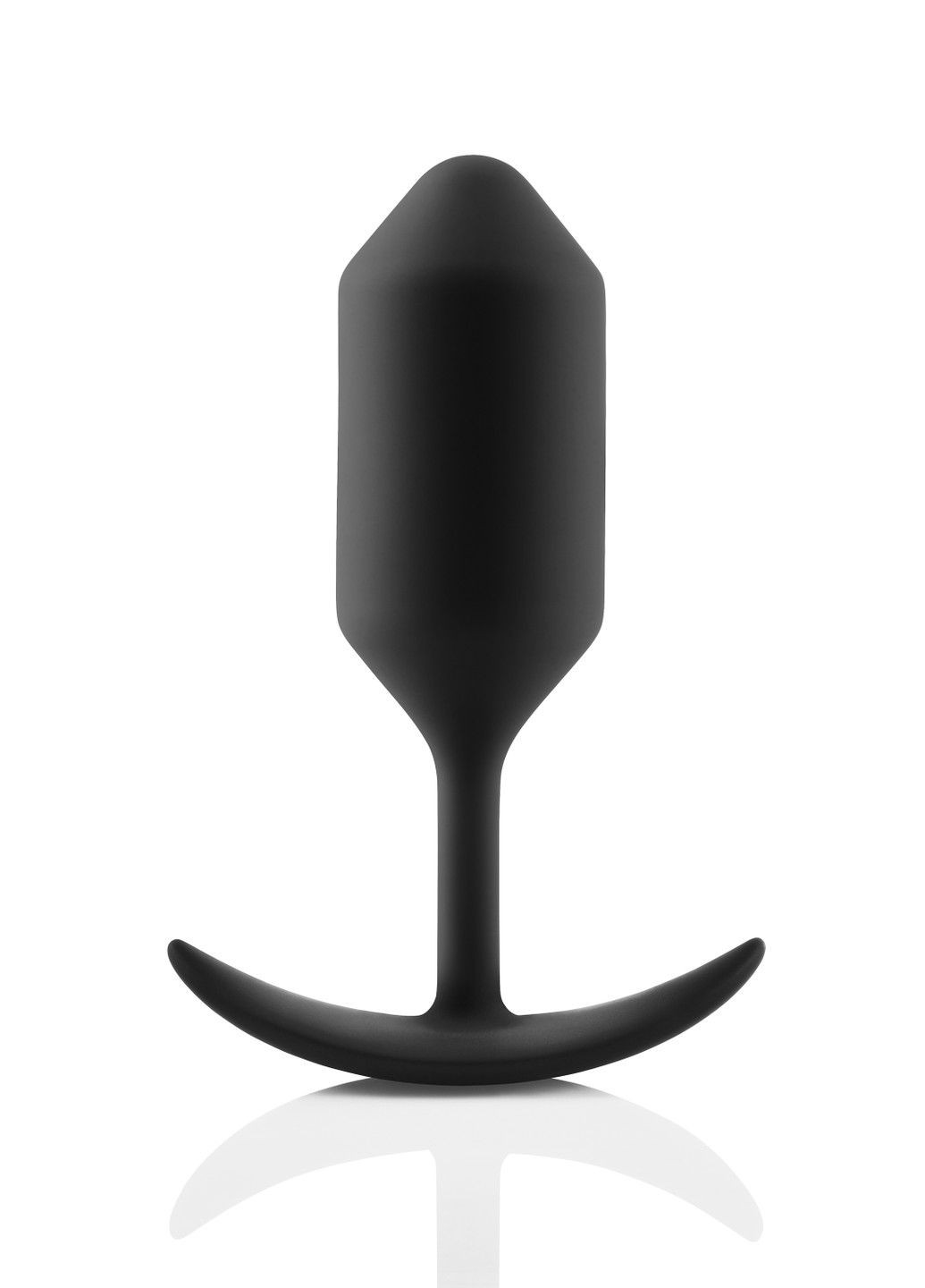 Анальная пробка со смещенным центром тяжести Snug Plug 3, силиконовая, черная B-Vibe (292012158)