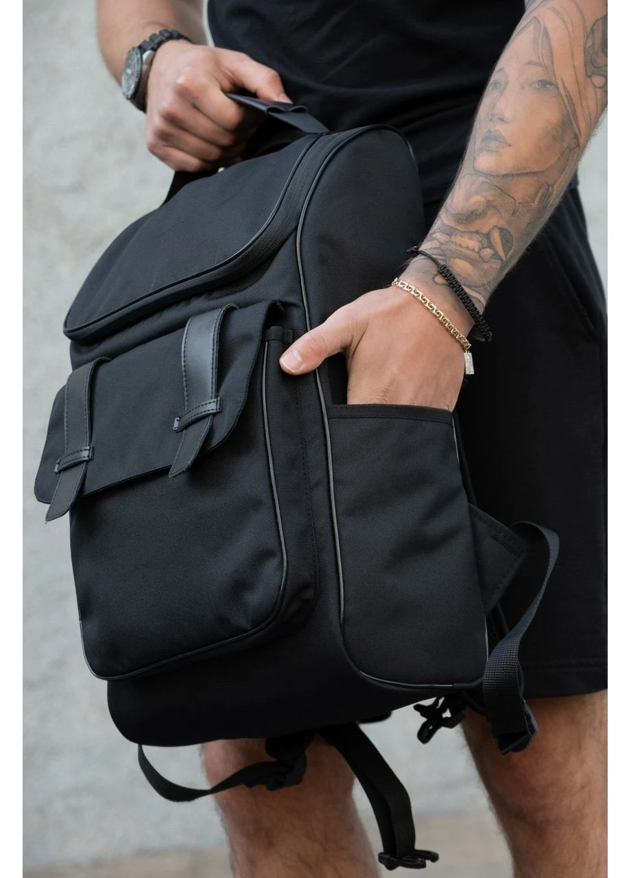 Мужской Городской Молодежный Рюкзак Для Ноутбука Black Oxford Without Seli No Brand (390703425)
