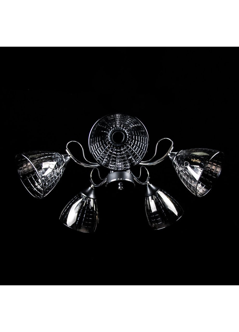 Потолочная люстра на 5 лампочек N4794/5/BK+CR No Brand (352230218)