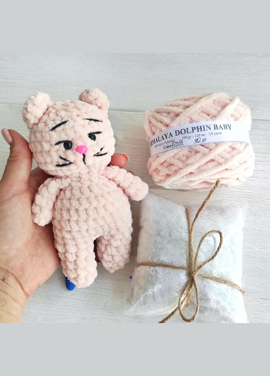 Набір для в'язання котика (світло персиковий) Hand Made (302317161)
