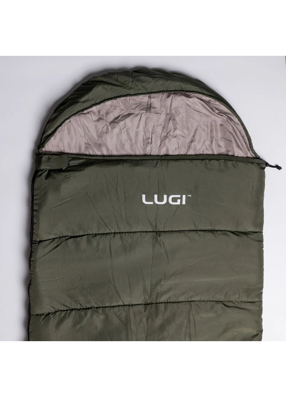 Всесезонный спальный мешок-одеяло с капюшоном 210х70 см LU-010 LUGI (397884562)