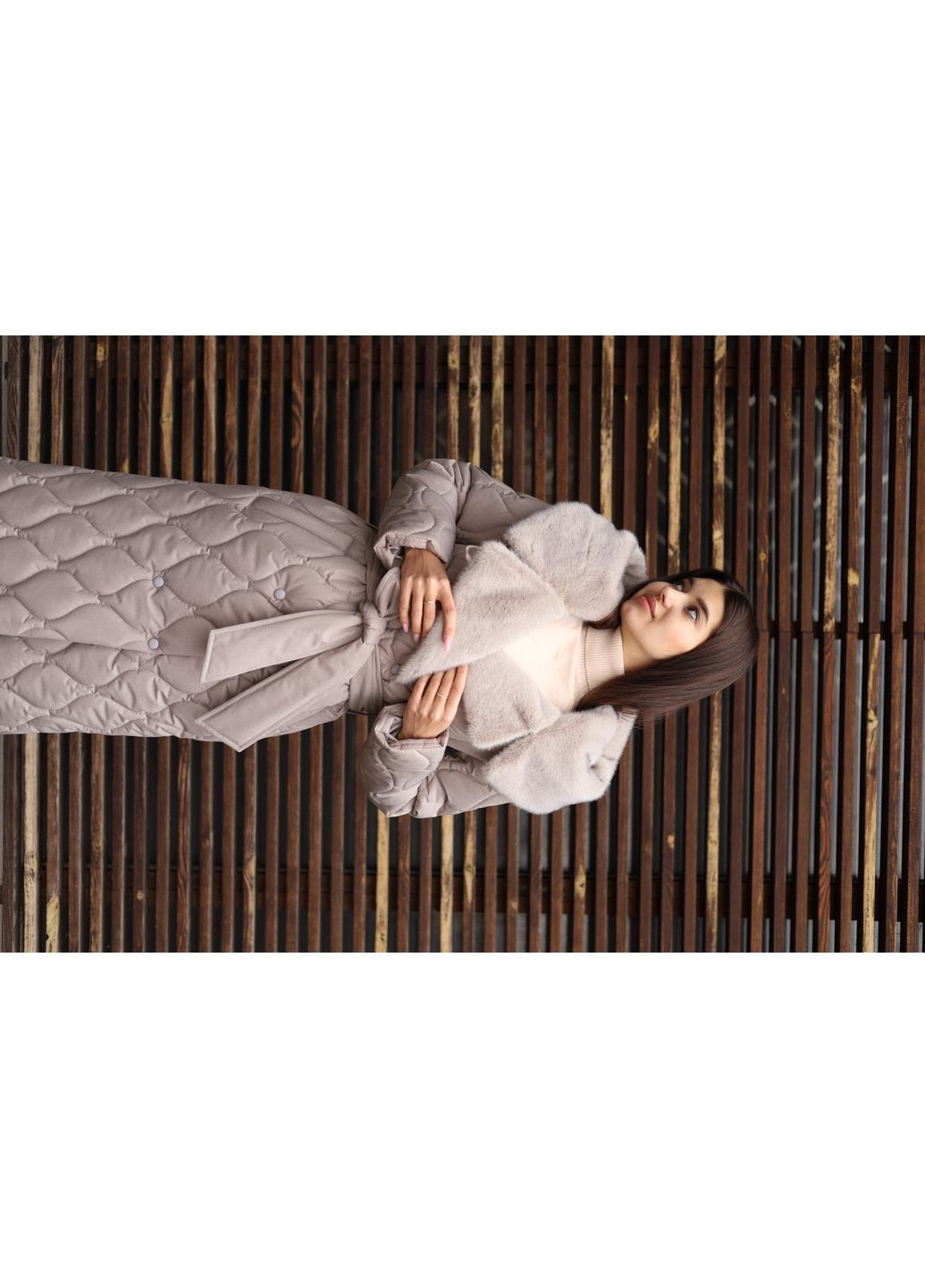 Бежеве зимнє Пальто MN