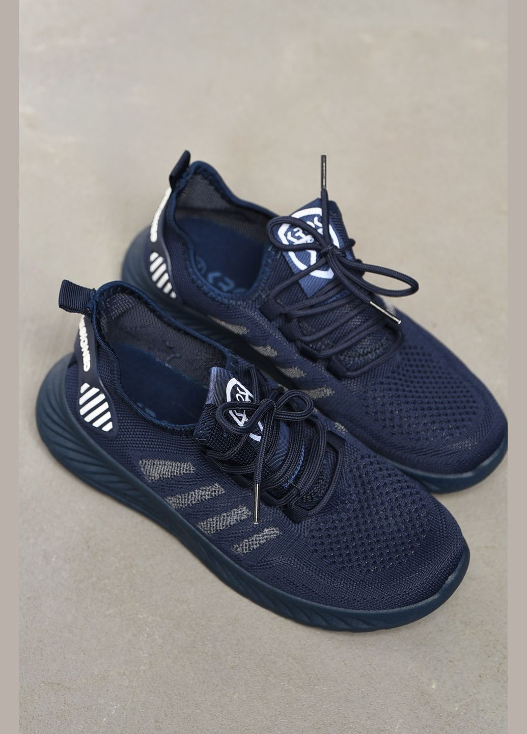 Кросівки жіночі темно-синього кольору текстиль Let's Shop темно-сині літо (319338637)