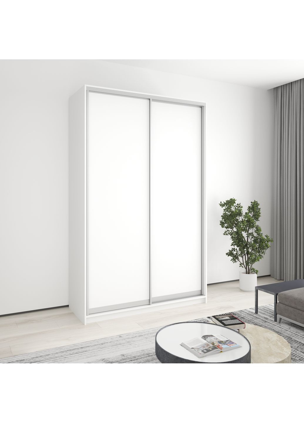 Шкаф-купе двухдверный Комбо AL 2ДСП 150x45x240 см (MBS-4040) MebelStar (362373813)