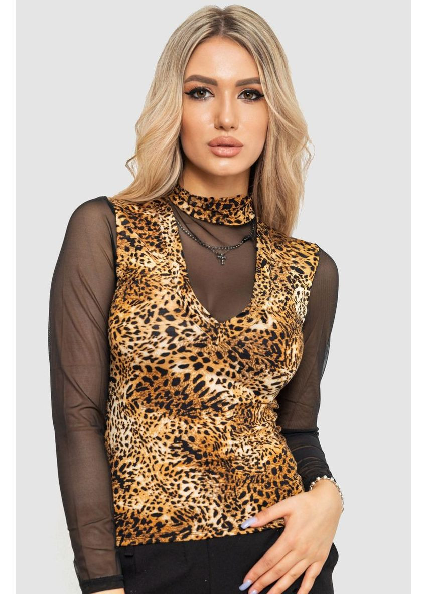 Лонгслив с рукавом в сетку, 186RG400 Ager - (361226484)