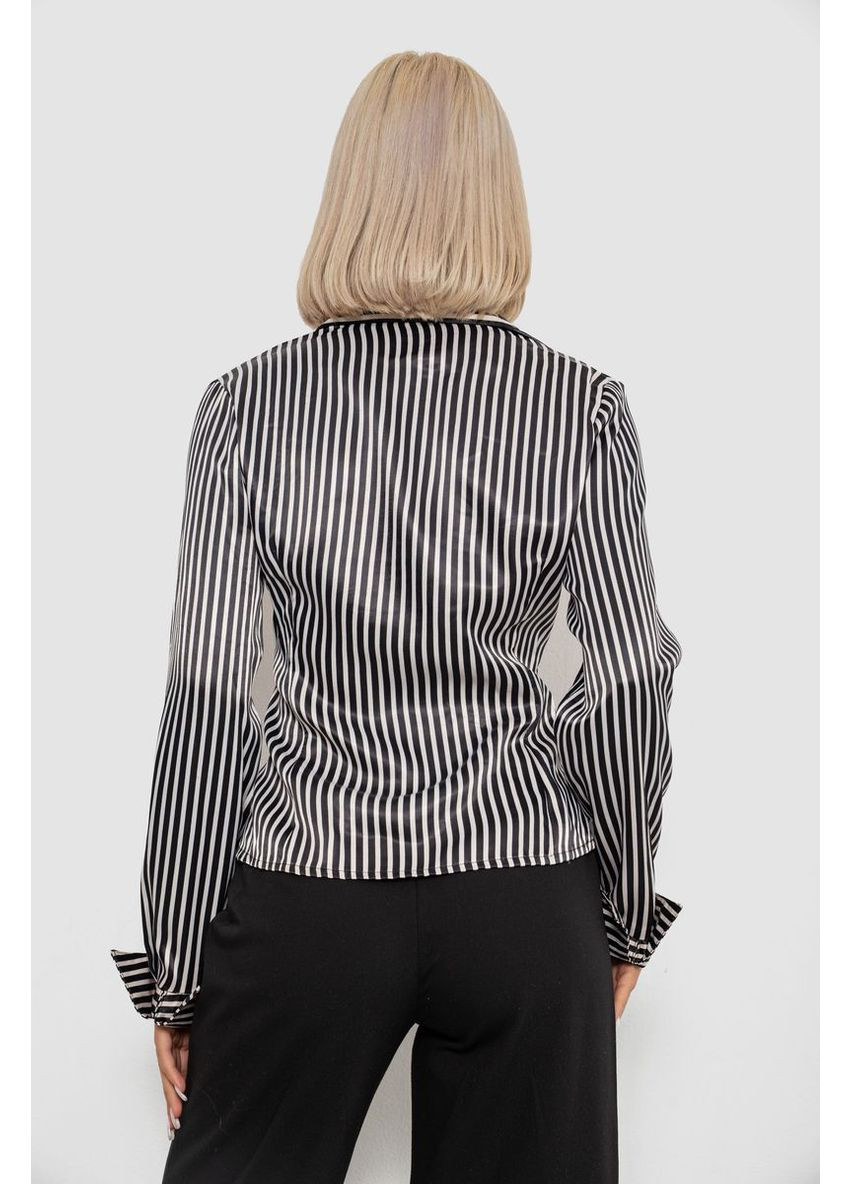 Сорочка класична в смужку, колір чорно-білий, 230R64-3 Ager (370367917)