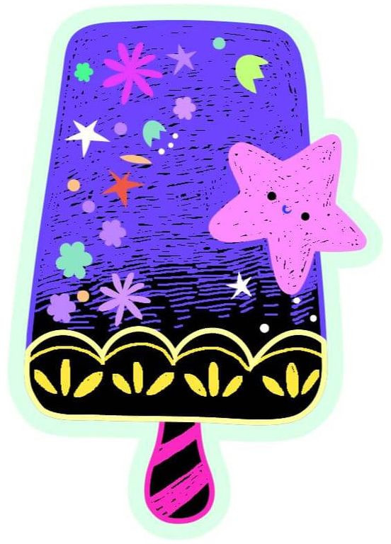 Набір для творчості 2в1 скретч-арт та гра-рибалка, Смачні десерти () Avenir CH211789 (357490152)