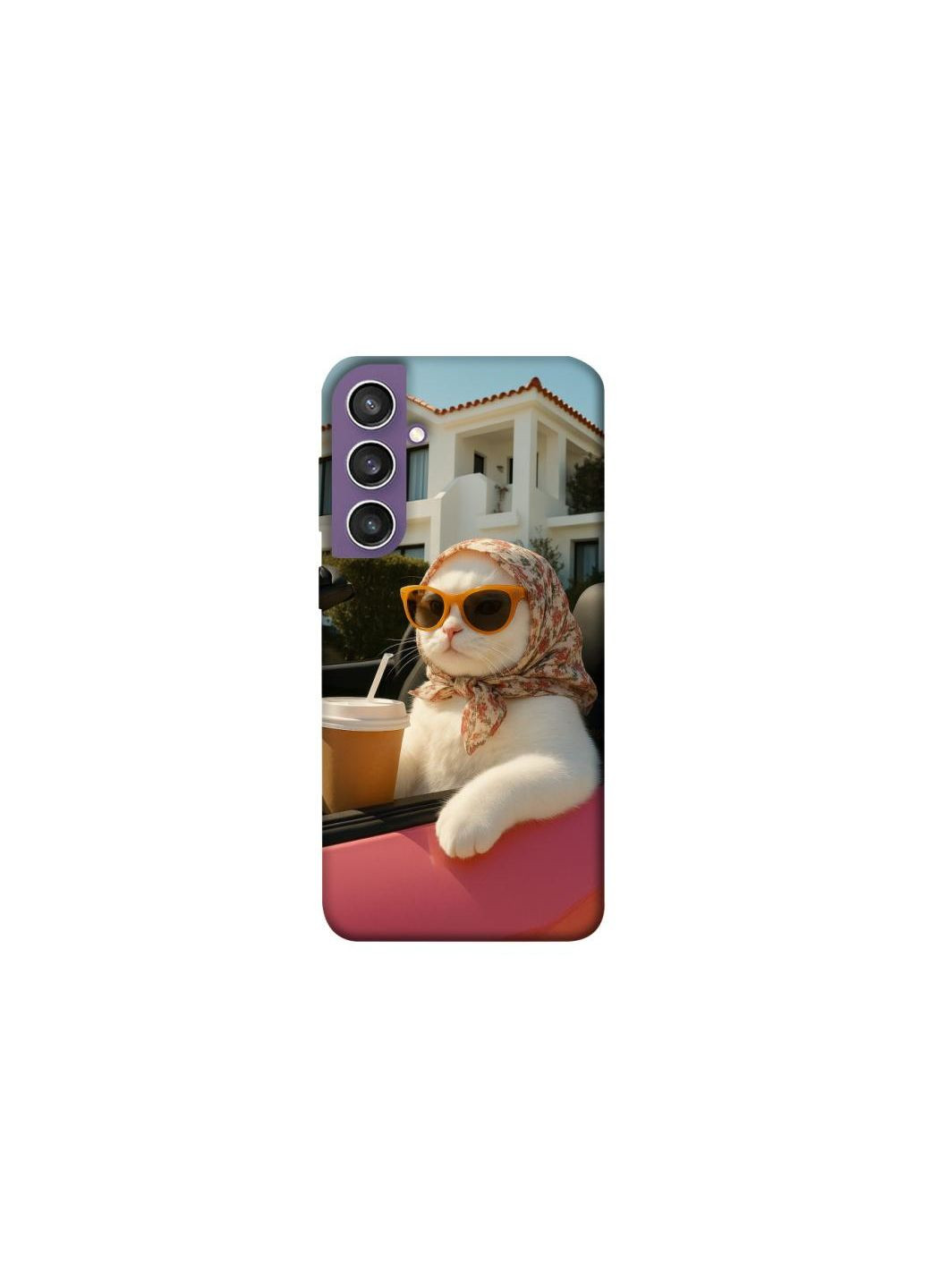 Чехол на Samsung Galaxy S23 FE Stylish Cat Cruise Frontalka (352229249)