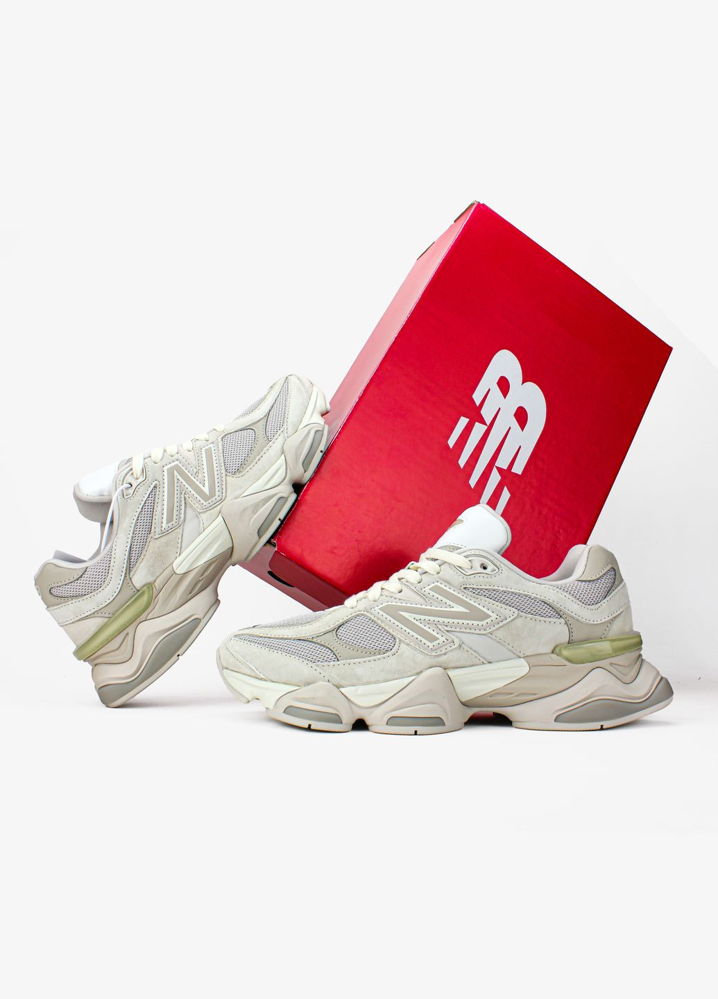 Кросівки жіночі і чоловічі New Balance 9060 beige | Нью Беланс 9060 бежеві No Brand бежеві демісезони (346055074)