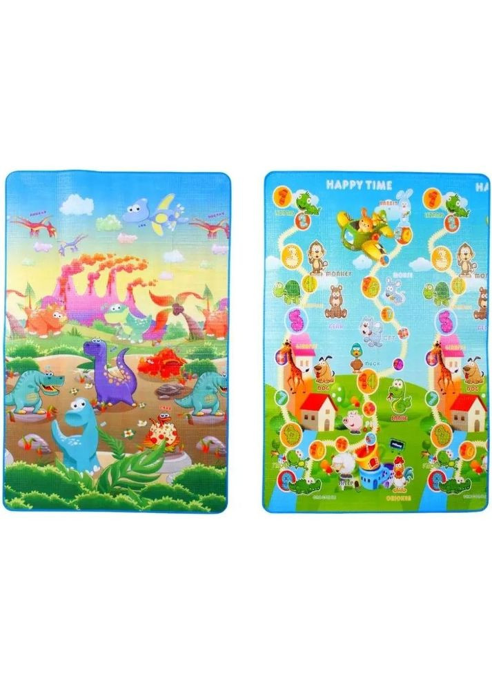 Дитячий двосторонній термокилимок Діно, 180х120 см (F1011) Lindo F 1011 (331789681)
