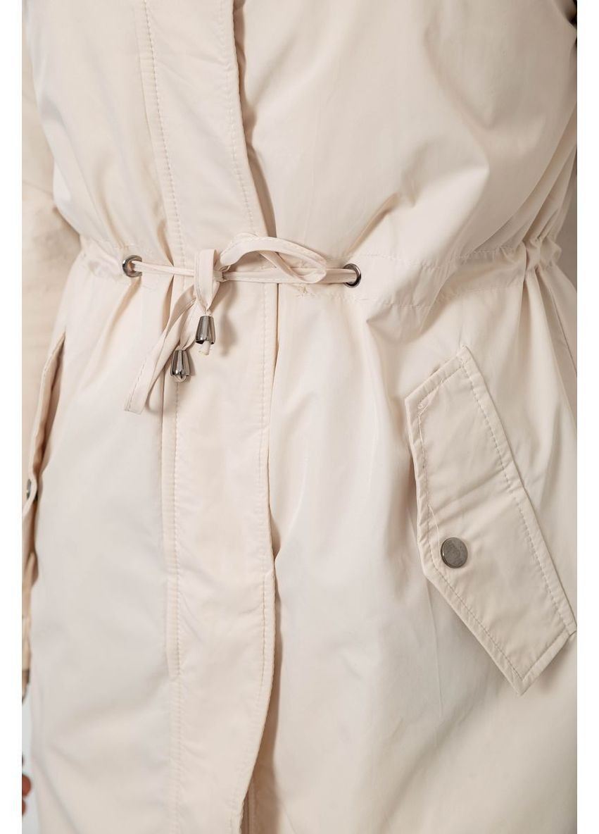 Бежева зимня куртка жіноча двостороння зимова Ager 244R24115