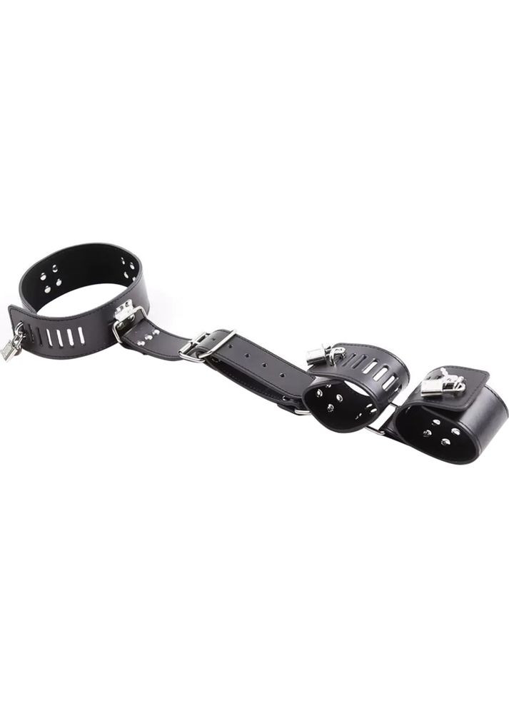 Ошейник с наручниками Collar with handscuff black CherryLove DS Fetish (293293828)