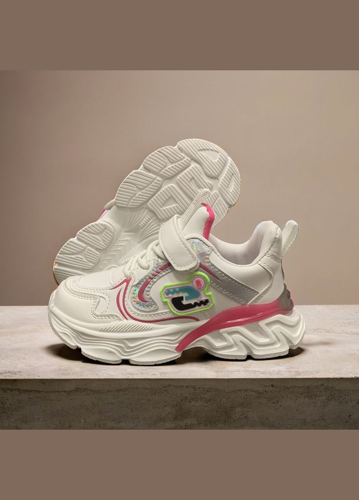 Белые демисезонные детские кроссовки для девочки ray 1191 белые 27 Луч