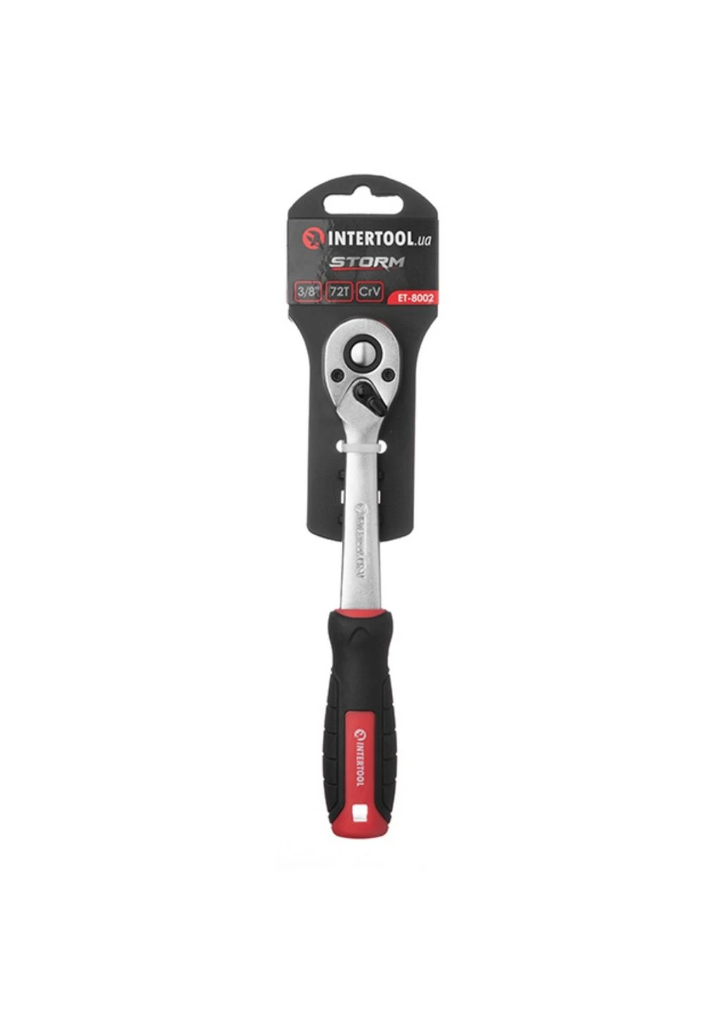 Рукоятка з храповим механізмом на 72 зуби 3/8'' Cr-V Intertool (289464577)